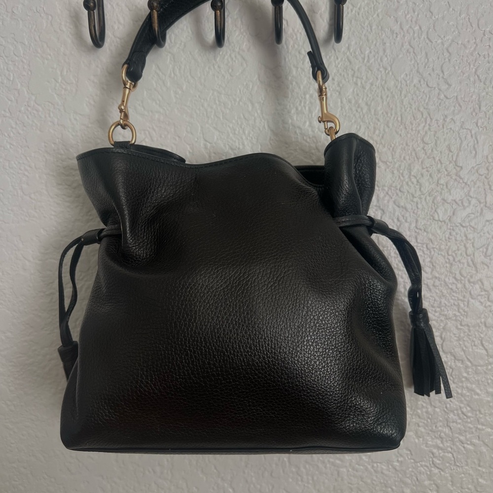 Coach Black Leather Shoulder Bag - Picture 2 of 3